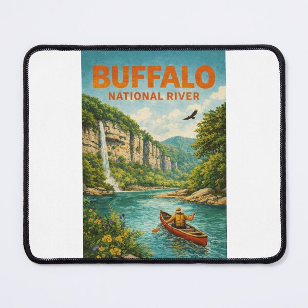 Item preview, Buffalo National River Ozark Mountains Cliffs and Waterfalls in Arkansas designed and sold by Places On Earth.