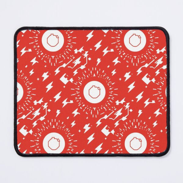 Item preview, Lightning Bolt and Red Energy Blast Pattern designed and sold by ViralVibeLab.