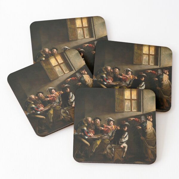 Item preview, Caravaggio Calling Saint Matthew Baroque Religious Painting Art designed and sold by TheSoulOfArt.