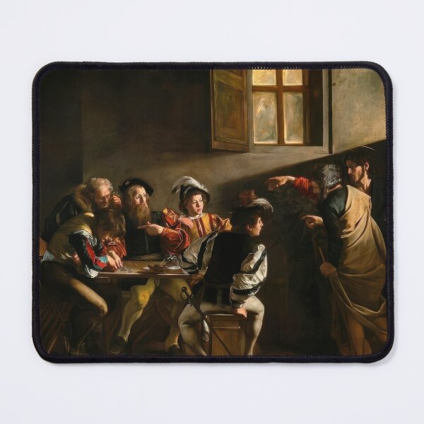 Item preview, Caravaggio Calling Saint Matthew Baroque Religious Painting Art designed and sold by TheSoulOfArt.