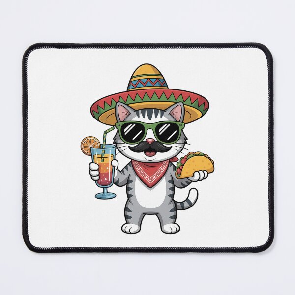Item preview, Cinco De Mayo Cat Lovers Tacos Fiesta Humor designed and sold by IdunayaStore.