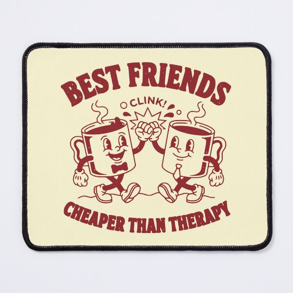 Item preview, Funny Retro Coffee Best Friends Cheaper Than Therapy designed and sold by Imaginationbeyond.
