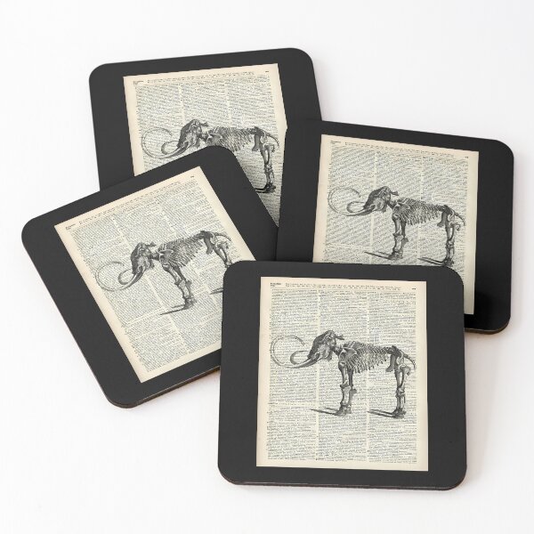 Item preview, Mammoth Skeleton Over Antique Dictionary Page designed and sold by yjepcnoeaeg93.