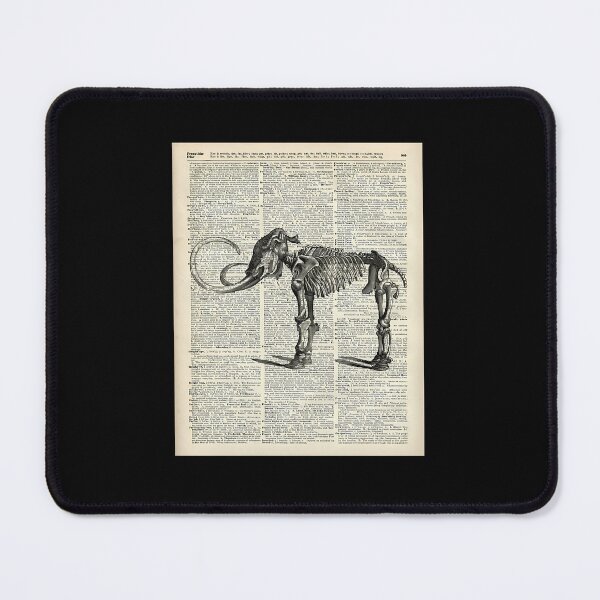 Item preview, Mammoth Skeleton Over Antique Dictionary Page designed and sold by yjepcnoeaeg93.