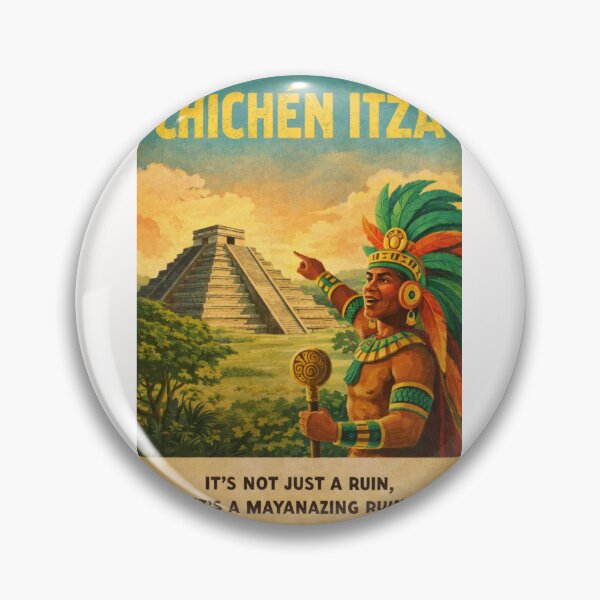 Item preview, Chichen Itza Kukulkan Pyramid View in Yucatan Peninsula near Valladolid Mexico designed and sold by Places On Earth.