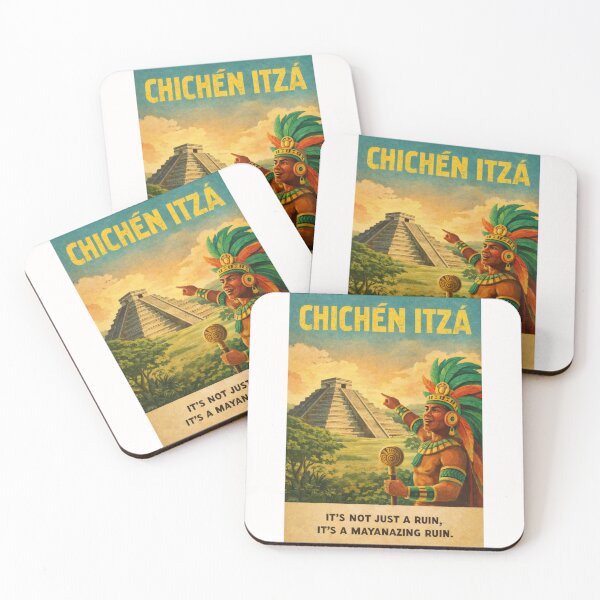 Item preview, Chichen Itza Kukulkan Pyramid View in Yucatan Peninsula near Valladolid Mexico designed and sold by Places On Earth.