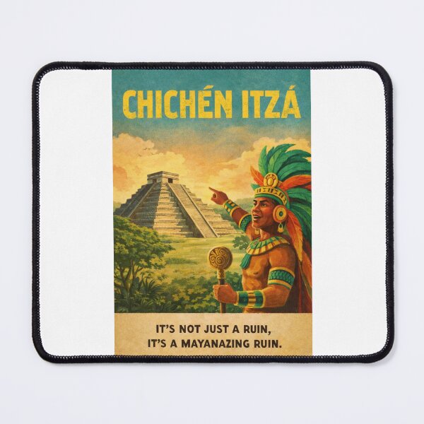 Item preview, Chichen Itza Kukulkan Pyramid View in Yucatan Peninsula near Valladolid Mexico designed and sold by Places On Earth.
