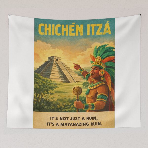 Item preview, Chichen Itza Kukulkan Pyramid View in Yucatan Peninsula near Valladolid Mexico designed and sold by Places On Earth.