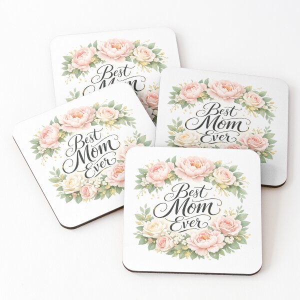 Item preview, Best Mom Ever Elegant Floral Script - Mother’s Day Gift designed and sold by MKreative Studio.