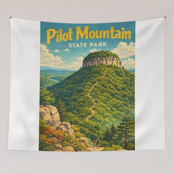 Item preview, Pilot Mountain State Park Summit View in North Carolina near Surry County designed and sold by Places On Earth.
