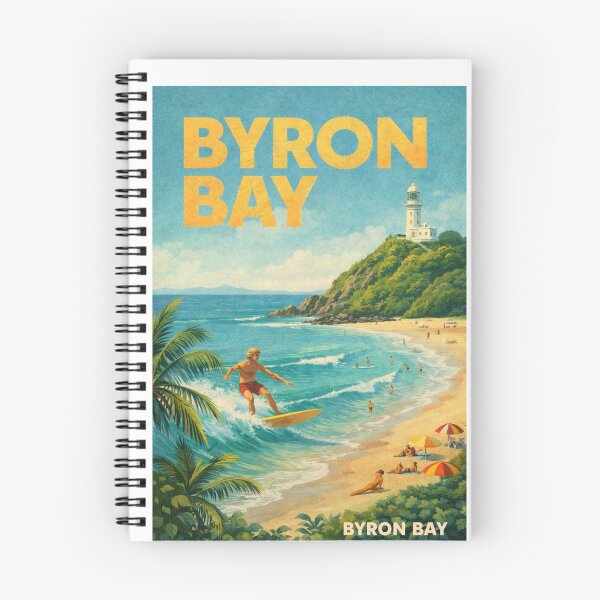 Item preview, Byron Bay Surf Coast with Cape Byron Lighthouse and New South Wales Beaches designed and sold by Places On Earth.