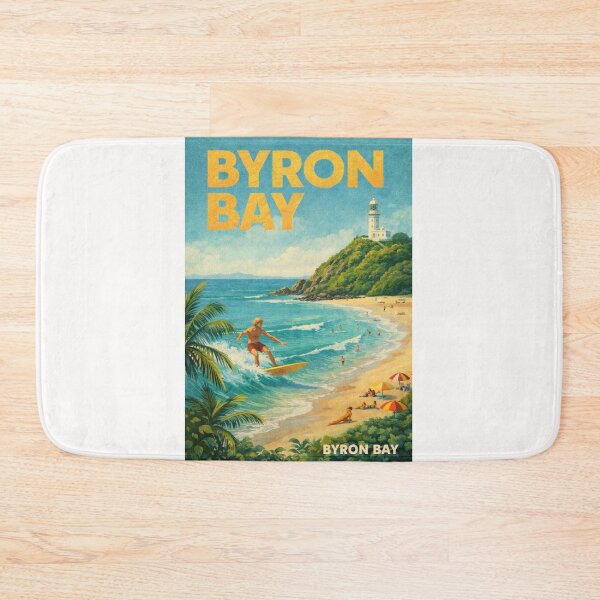 Item preview, Byron Bay Surf Coast with Cape Byron Lighthouse and New South Wales Beaches designed and sold by Places On Earth.