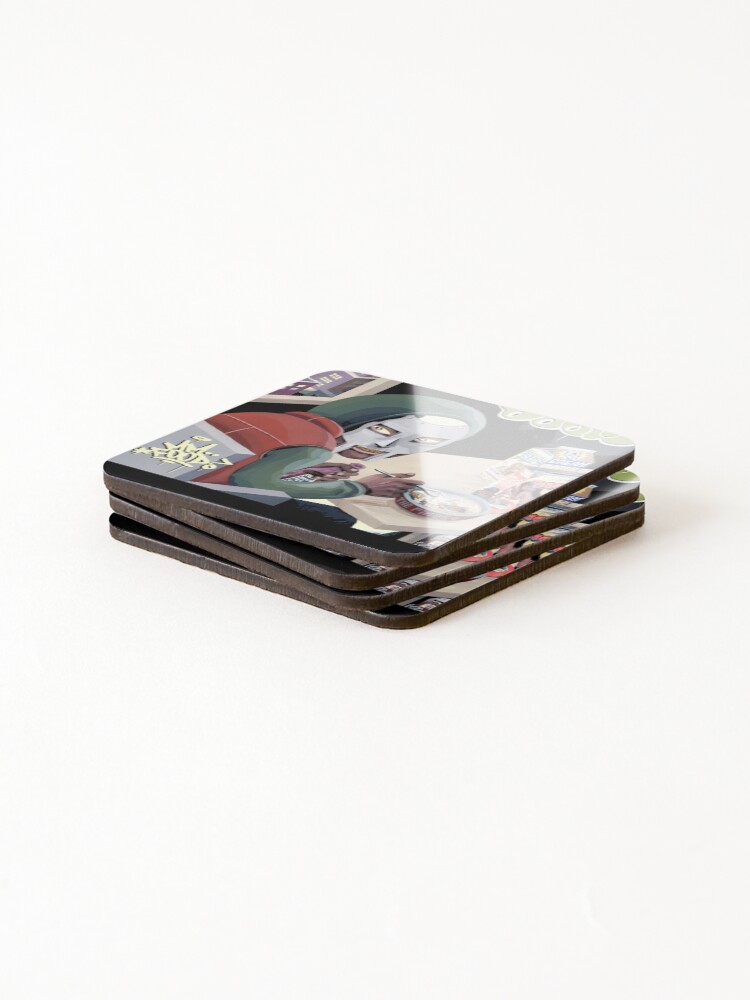 Thumbnail 4 of 5, Coasters (Set of 4),  Doomsday-Mf Hd Rapper designed and sold by OnPurposeMarket.