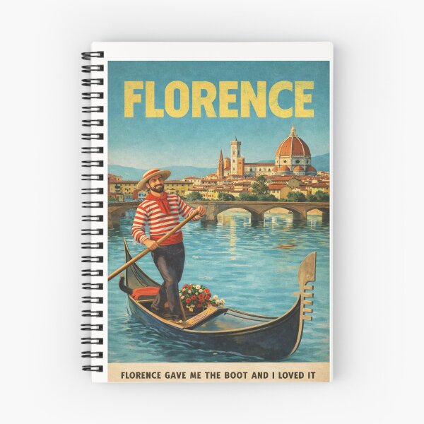 Item preview, Florence Skyline with Florence Cathedral and Ponte Vecchio over Arno River designed and sold by Places On Earth.