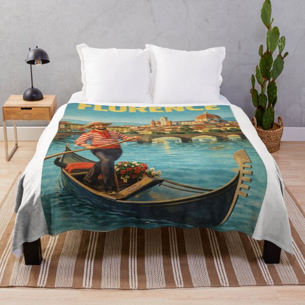 Item preview, Florence Skyline with Florence Cathedral and Ponte Vecchio over Arno River designed and sold by Places On Earth.