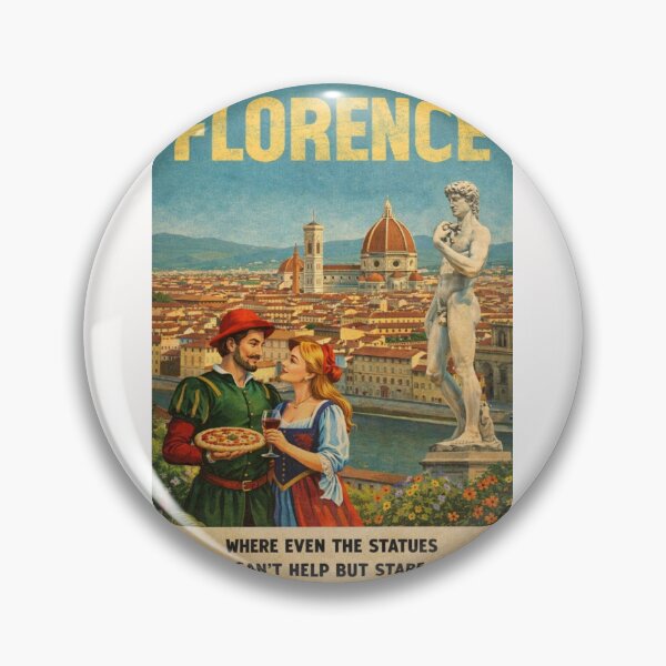 Item preview, Florence Cathedral and Ponte Vecchio Landscape in Tuscany along the Arno River designed and sold by Places On Earth.