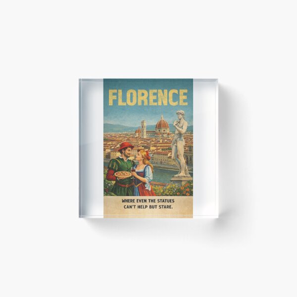 Item preview, Florence Cathedral and Ponte Vecchio Landscape in Tuscany along the Arno River designed and sold by Places On Earth.