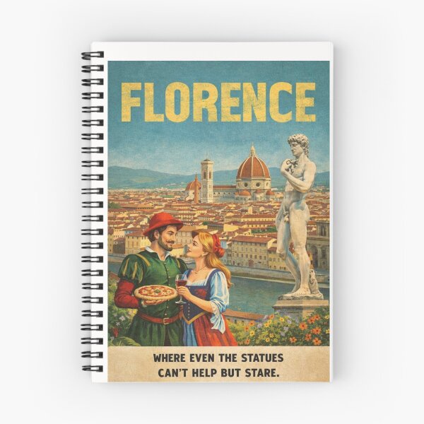 Item preview, Florence Cathedral and Ponte Vecchio Landscape in Tuscany along the Arno River designed and sold by Places On Earth.