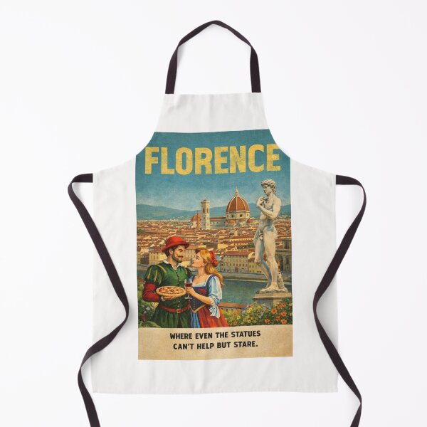 Item preview, Florence Cathedral and Ponte Vecchio Landscape in Tuscany along the Arno River designed and sold by Places On Earth.