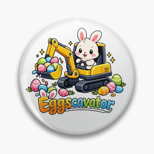 Item preview, Funny Easter Bunny Excavator Eggscavator Cute Rabbits designed and sold by will freed18.