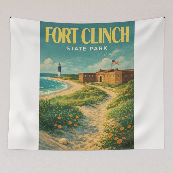 Item preview, Fort Clinch State Park Amelia Island Nassau County Florida Atlantic Ocean Coastline designed and sold by Places On Earth.