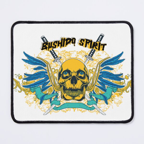 Item preview, Bushido Spirit - Golden Samurai Skull Katana Tattoo Streetwear designed and sold by snapifyprints.