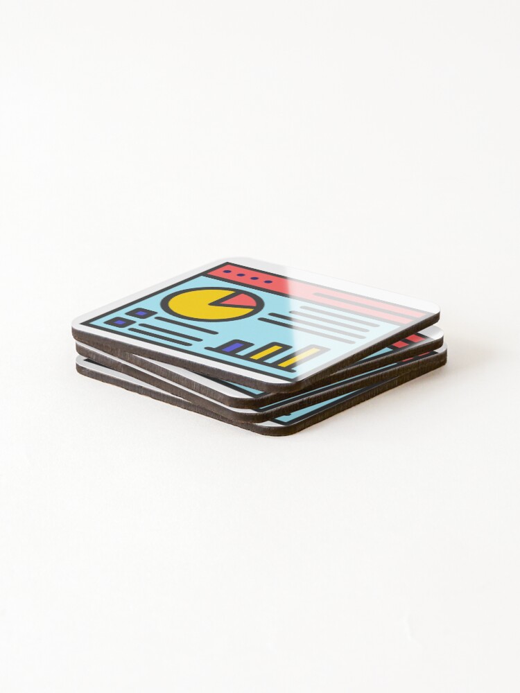 Thumbnail 4 of 5, Coasters (Set of 4), programmer designed and sold by DaringDesigns19.