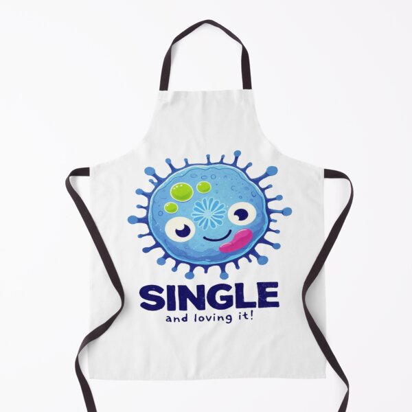 Item preview, Single and Loving It Cute Microbe Art • Funny Science Humor Design • Happy Single Life Graphic designed and sold by Bright Nest Studio.