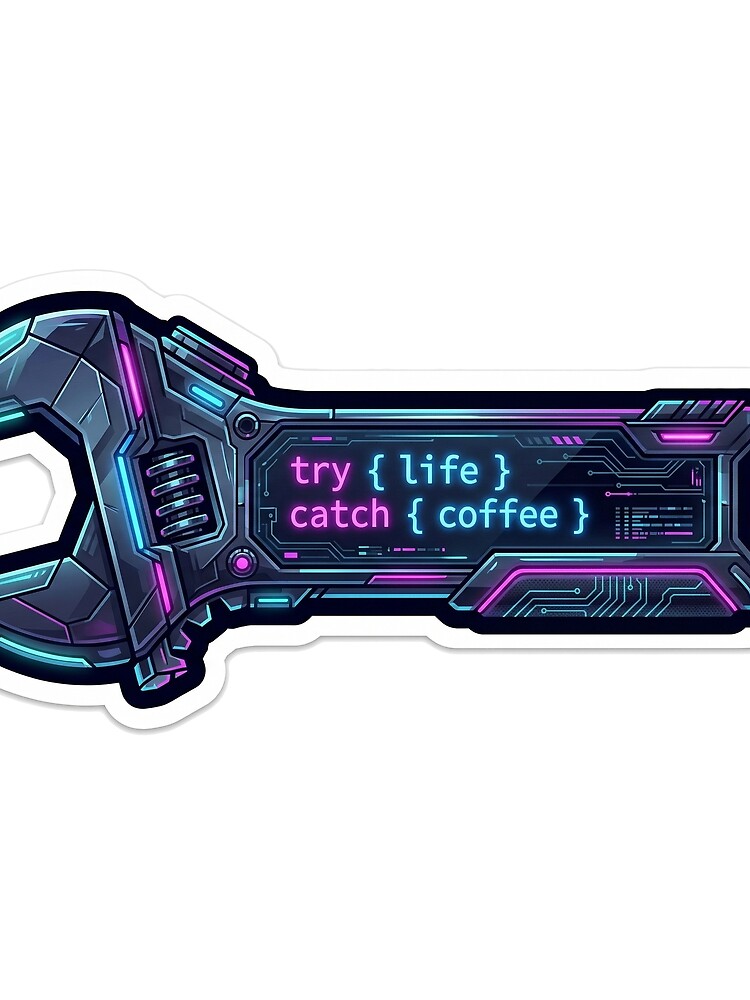 Thumbnail 3 of 3, Scarf, Backend Fixer - Try Catch Programming Humor Sticker designed and sold by Elefa30.