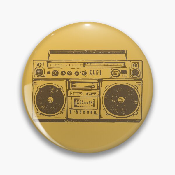 Item preview, Vintage 80s Boombox Retro Cassette Player Graphic designed and sold by Imaginationbeyond.