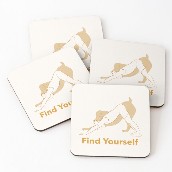Item preview, Find Yourself Downward Dog Yoga Pose – Adho Mukha Svanasana Loyal Spirit Art designed and sold by WellspringXflow.