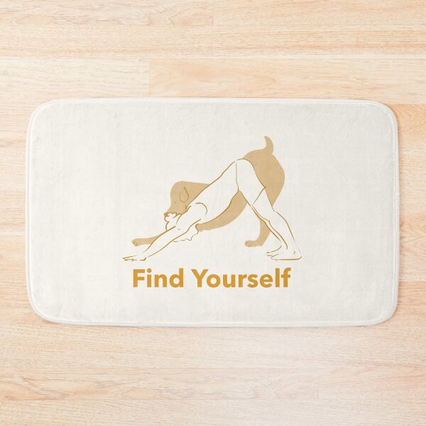 Item preview, Find Yourself Downward Dog Yoga Pose – Adho Mukha Svanasana Loyal Spirit Art designed and sold by WellspringXflow.