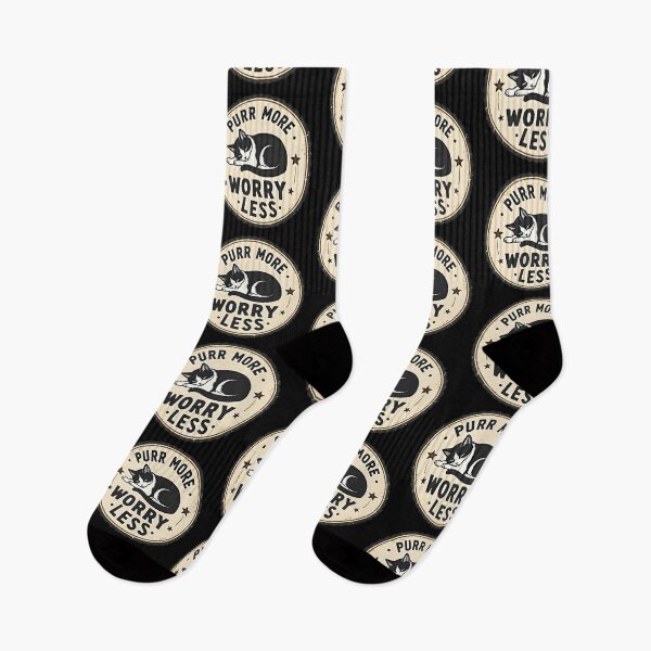 Item preview, Purr more worry less designed and sold by Creative Line Prints.