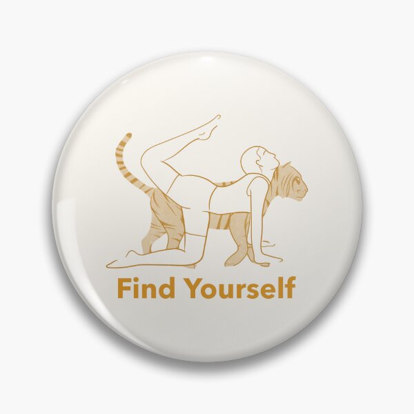 Item preview, Find Yourself Tiger Yoga Pose – Vyaghrasana Power and Core Strength Art designed and sold by WellspringXflow.