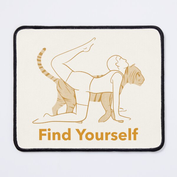 Item preview, Find Yourself Tiger Yoga Pose – Vyaghrasana Power and Core Strength Art designed and sold by WellspringXflow.