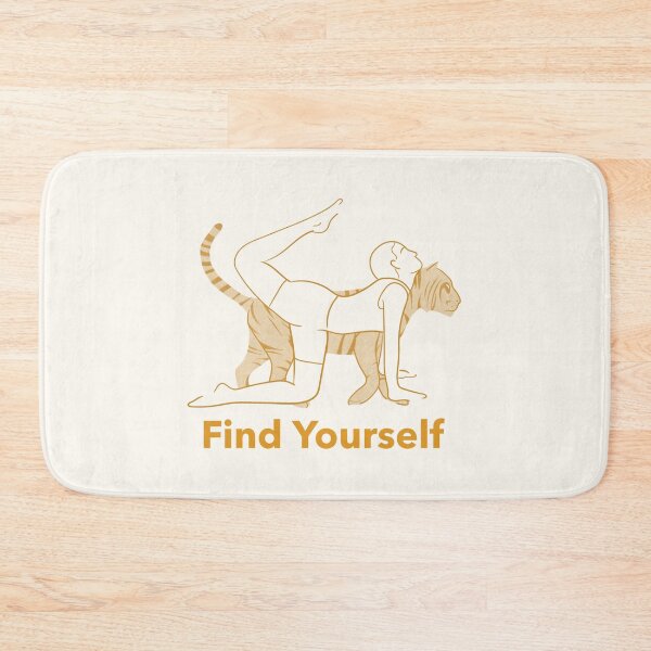 Item preview, Find Yourself Tiger Yoga Pose – Vyaghrasana Power and Core Strength Art designed and sold by WellspringXflow.