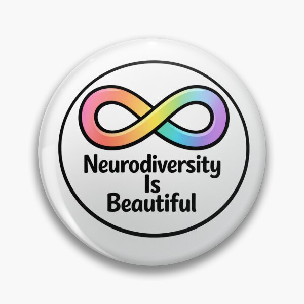 Item preview, Neurodiversity Is Beautiful Rainbow Infinity Symbol Neurodivergent Pride Autism Acceptance Design designed and sold by SirensSageStone.