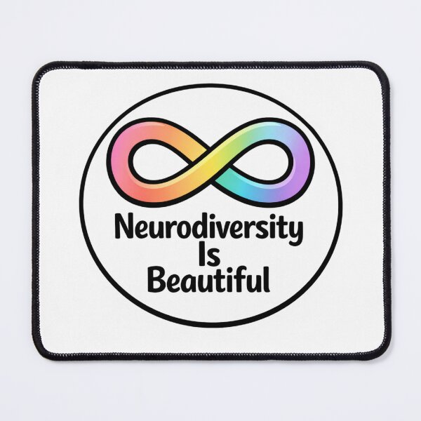 Item preview, Neurodiversity Is Beautiful Rainbow Infinity Symbol Neurodivergent Pride Autism Acceptance Design designed and sold by SirensSageStone.