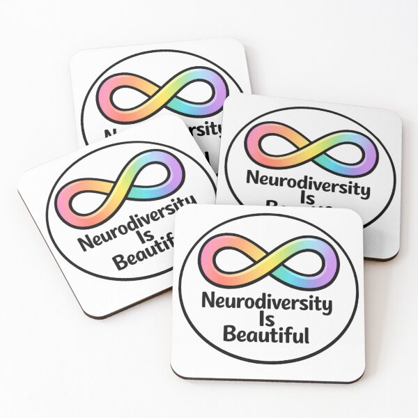 Item preview, Neurodiversity Is Beautiful Rainbow Infinity Symbol Neurodivergent Pride Autism Acceptance Design designed and sold by SirensSageStone.