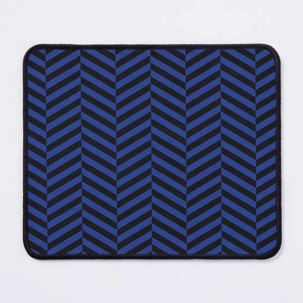 Item preview, Black And Royal Blue Herringbone Pattern designed and sold by pattern-archive.