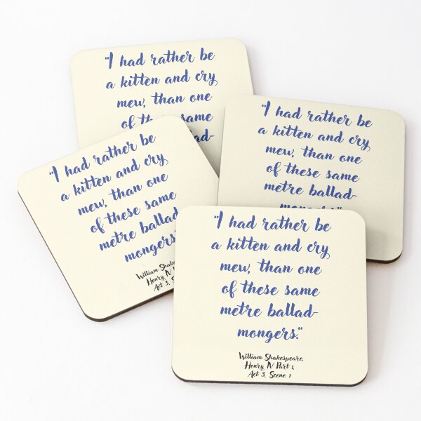 Item preview, Dope Shakespeare Quote from Henry the Fourth designed and sold by CharlottePlaceArt.