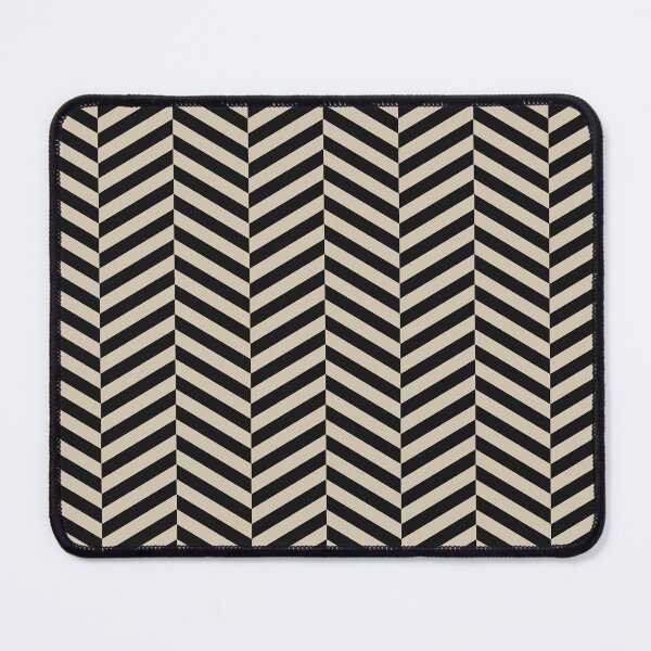Item preview, Black And Sand Herringbone Pattern designed and sold by pattern-archive.