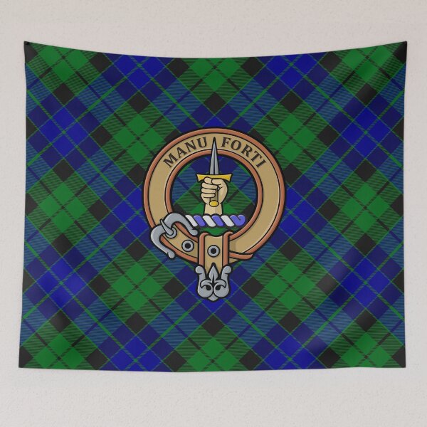 Item preview, Clan MacKay Crest over Tartan designed and sold by sifis.