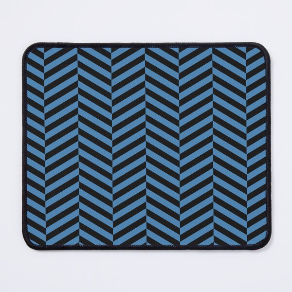 Item preview, Black And Steel Blue Herringbone Pattern designed and sold by pattern-archive.