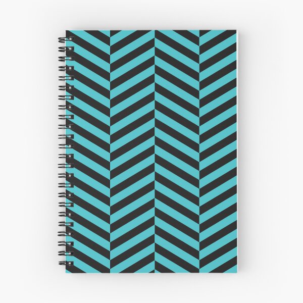 Item preview, Black And Turquoise Herringbone Pattern designed and sold by pattern-archive.