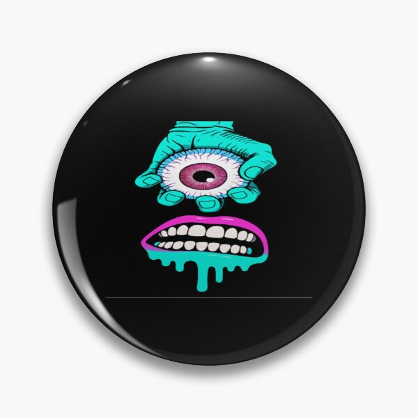 Item preview, Surreal Hand Holding Eyeball Art • Psychedelic Mouth Graphic • Bold Pop Art Illustration designed and sold by Bright Nest Studio.