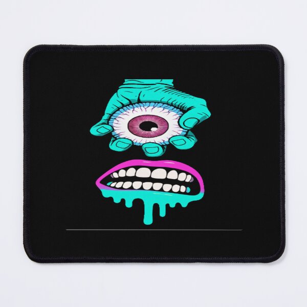 Item preview, Surreal Hand Holding Eyeball Art • Psychedelic Mouth Graphic • Bold Pop Art Illustration designed and sold by Bright Nest Studio.