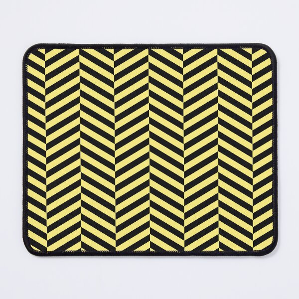 Item preview, Black And Yellow Herringbone Pattern designed and sold by pattern-archive.