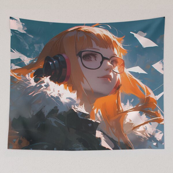 Item preview, Futaba Sakura Persona 5 Headphones Skybound Gamer Mood designed and sold by TanglenRabbit.