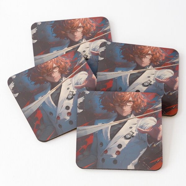 Item preview, Goro Akechi Persona 5 White Suit Detective Mystery Moment designed and sold by TanglenRabbit.